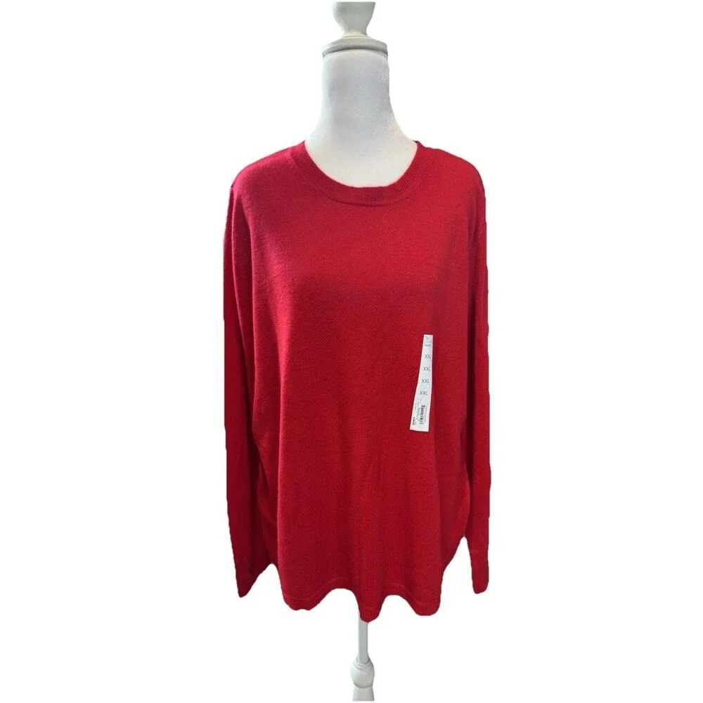 Croft & Barrow Sweater size XXL Red Extra Soft New With Tags Women's